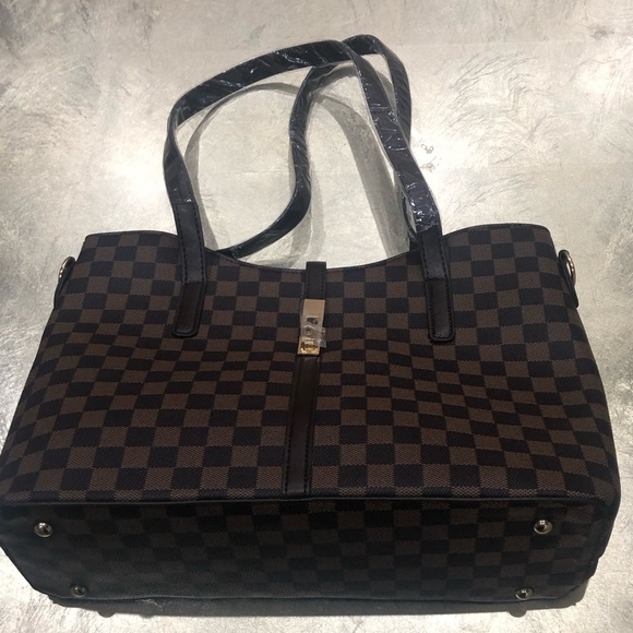 FREE SHIPPING - 4 PIECE PURSE SET - COFFEE BROWN - Picture 5 of 7